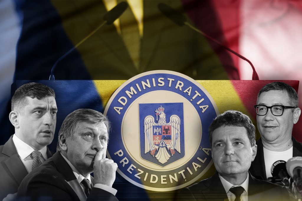 The results of the first tour of the presidential elections of May 4, 2025. Colaj: Ion Mateș / Hotnews. Photo: Inquam Photos, Dreamstime