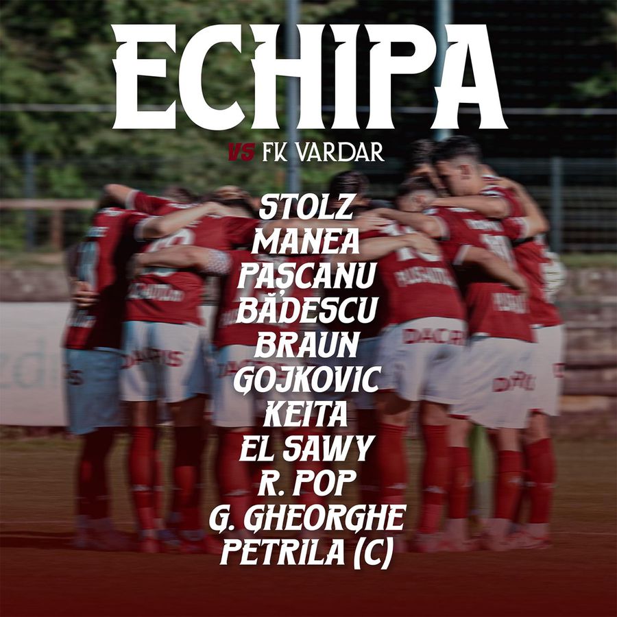 Rapid Start team in the second cantonment Fast, failure in the second summer friend with Vardar Skopje »Răzvan Onea left the rough terrain