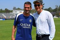 Cristi Chivu e Star and in Los Angeles »A famous actor, Inter -Focat of Inter, visited at training