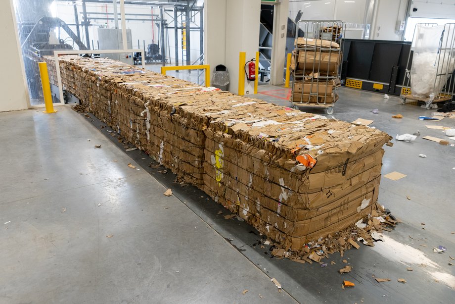 Used packaging that goes into waste paper