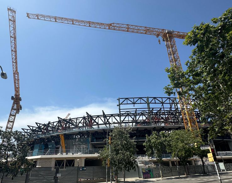 Images this weekend with the new Camp Nou // Photo: GSP