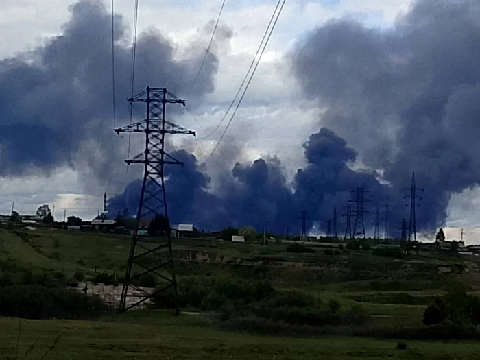 Ukrainian attack on a Russian Aerodron/Photo: X