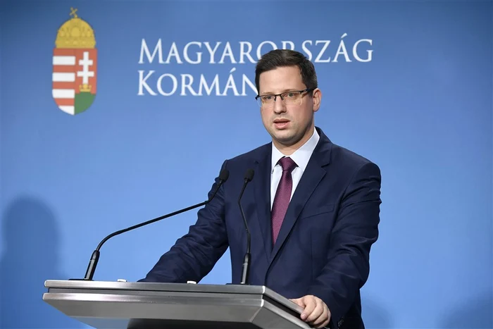 Gergely Gulyas blames human negligence for the Praid disaster. Photo: EPA-EFE