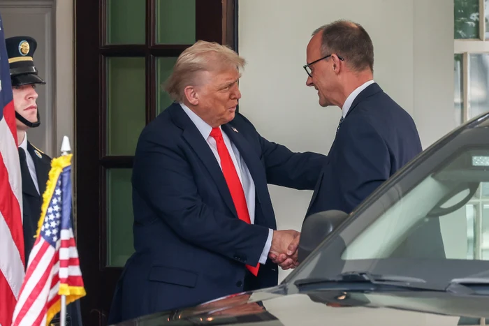 Donald Trump and German Chancellor Friedrich Merz Photo: Profimedia
