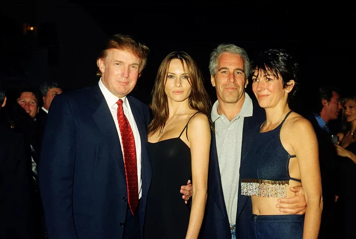 Trump and Epstein were at several events together Photo Getty Images