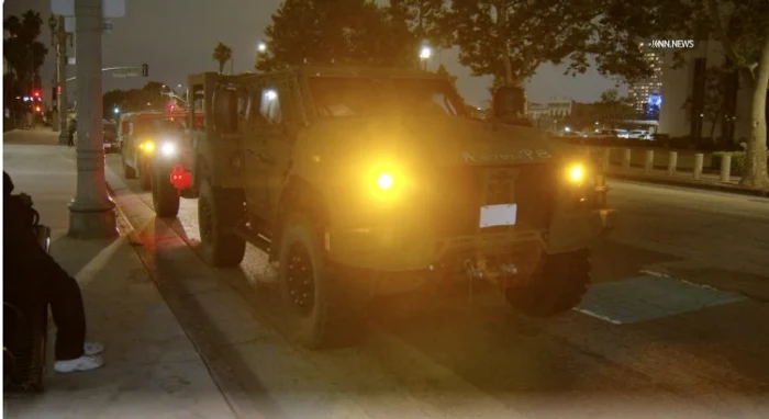 Troops of the National Guard arrived in Los Angeles Photo via ABC News