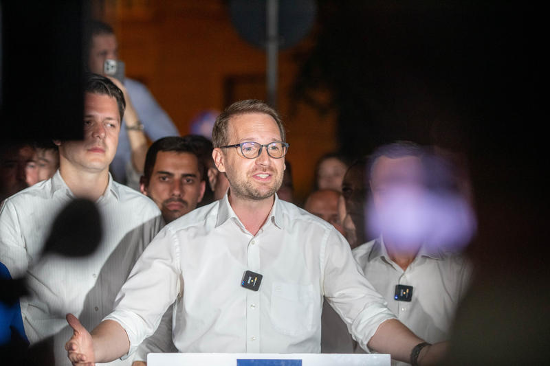 Dominic Fritz, the mayor of Timisoara, photo: Inquam Photos / Virgil Simonescu