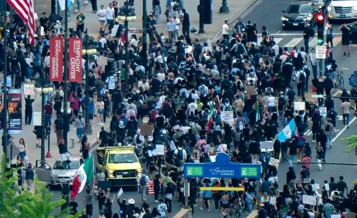 Protests in Los Angeles Photo: x