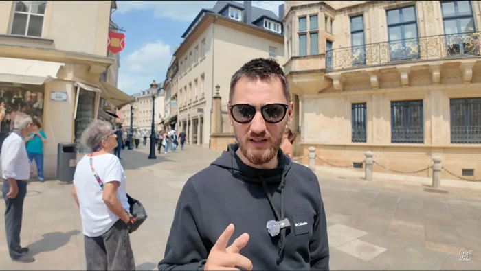 Cristi presents places in the capital of Luxembourg. Photo: video capture