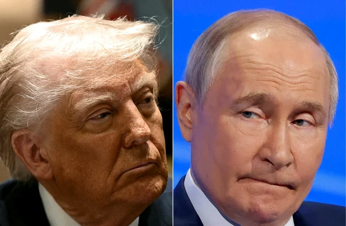 Donald Trump and Vladimir Putin: EPA EFE
