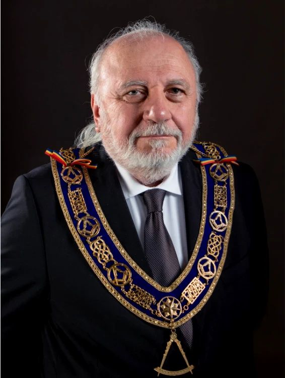 Adrian Dragomirescu was appointed great master of the Great National Lodge of Romania Photo: MLNR