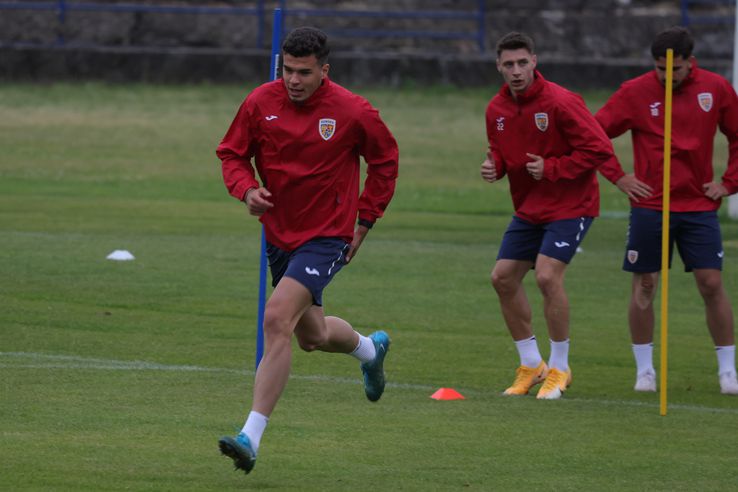 The official training of the national youth team before the match with Slovakia Photo: Ionuţ Iordache (GSP)