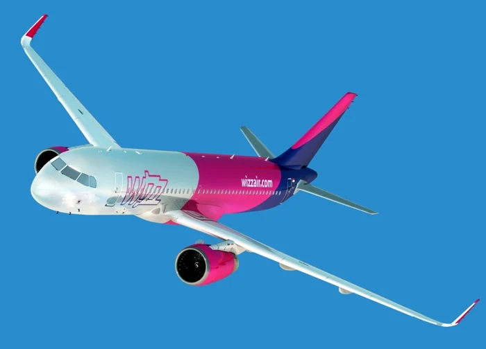 Wizz Air plane in flight