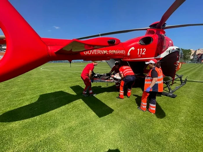 SMURD helicopter intervention was prompt. Photo Facebook General Inspectorate of Aviation Mai