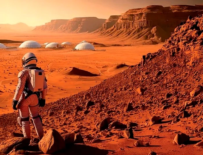 White Domes on Mars/Photo: ESA