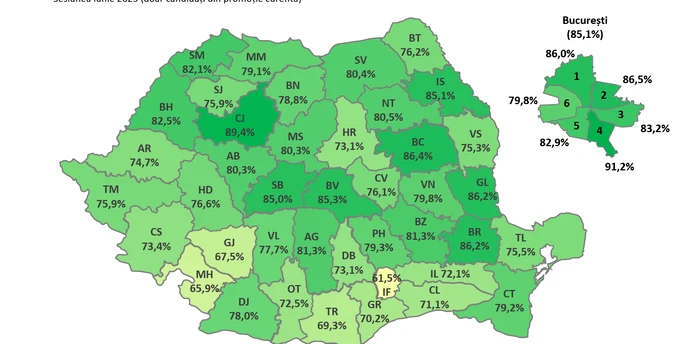 Counties with the best results at BAC Photo: Ministry of Education