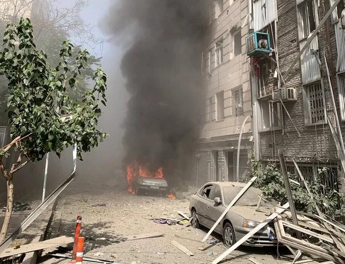 Damage to Tehran after Israeli blows.Foto: x