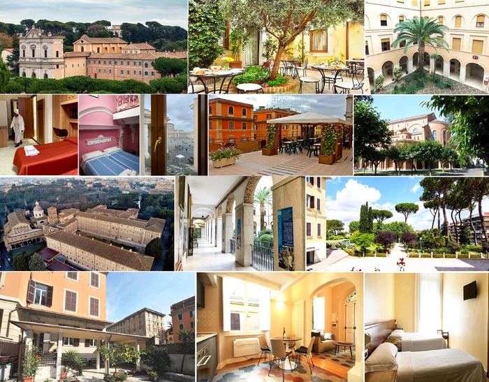 Photo collage with different holiday destinations