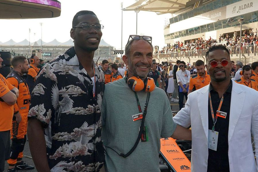 Paul Pogba, between the stars at the Grand F1 prize at Abu Dhabi in November / Photo: Imago Paul Pogba attacks after finding his team! »