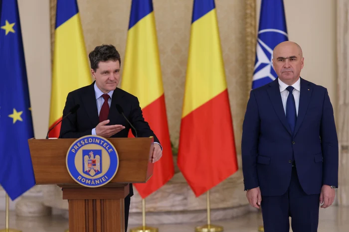President Nicușor Dan and Prime Minister Ilie Bolojan Photos: Inquam Photos