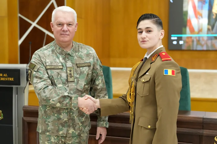 Miruna Gabriela Duracu became a sub -lieutenant of the Romanian Army Photo: MAPN
