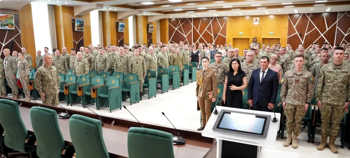Miruna Gabriela Duracu became a sub -lieutenant of the Romanian Army Photo: MAPN