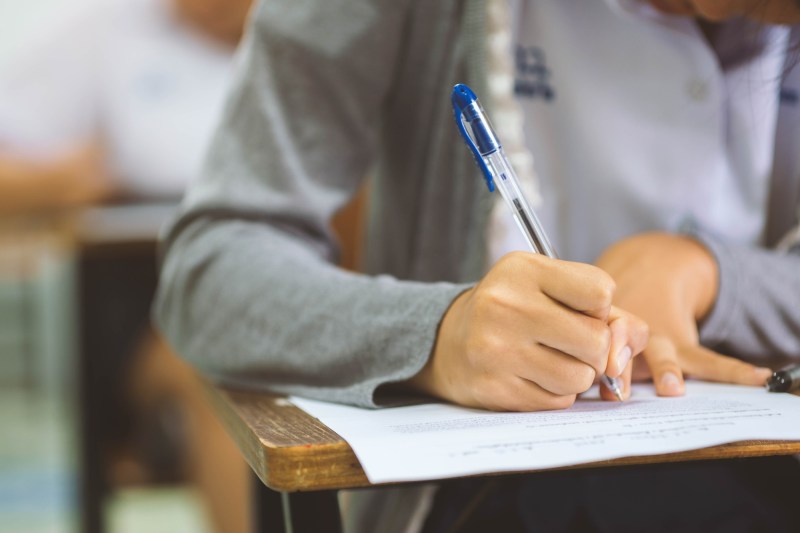 Students during an exam. Photo: Dreamstime