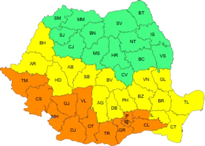Codaportocaliu and Codgalben warnings are maintained until Friday morning. Foro ANM