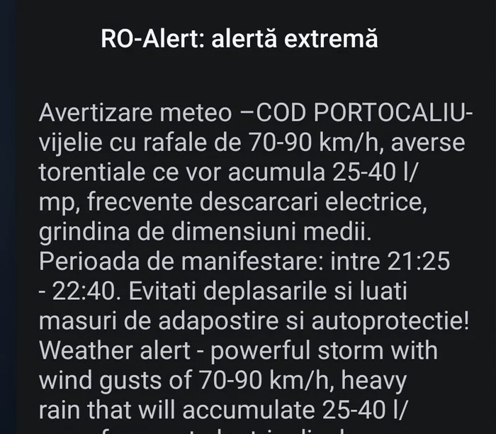Message RO Alert Photo: Capture