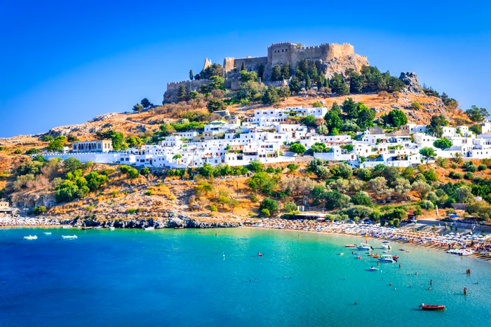 Image that captures the medieval past of Rhodos Island in Greece Photo Shutterstock