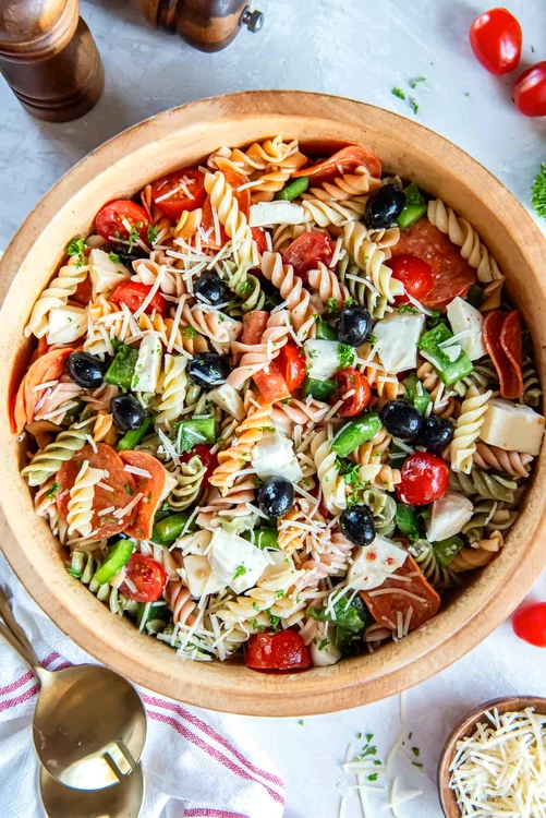 Pizza pizza salad photo fromvalerieskitchen.com