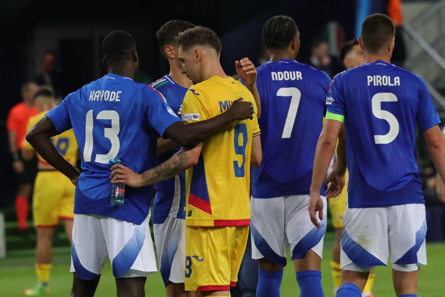 They don't care about the euro? 6 details captured by GSP at Italy U21 - Romania U21 + Who came to congratulate Louis Munteanu after the match