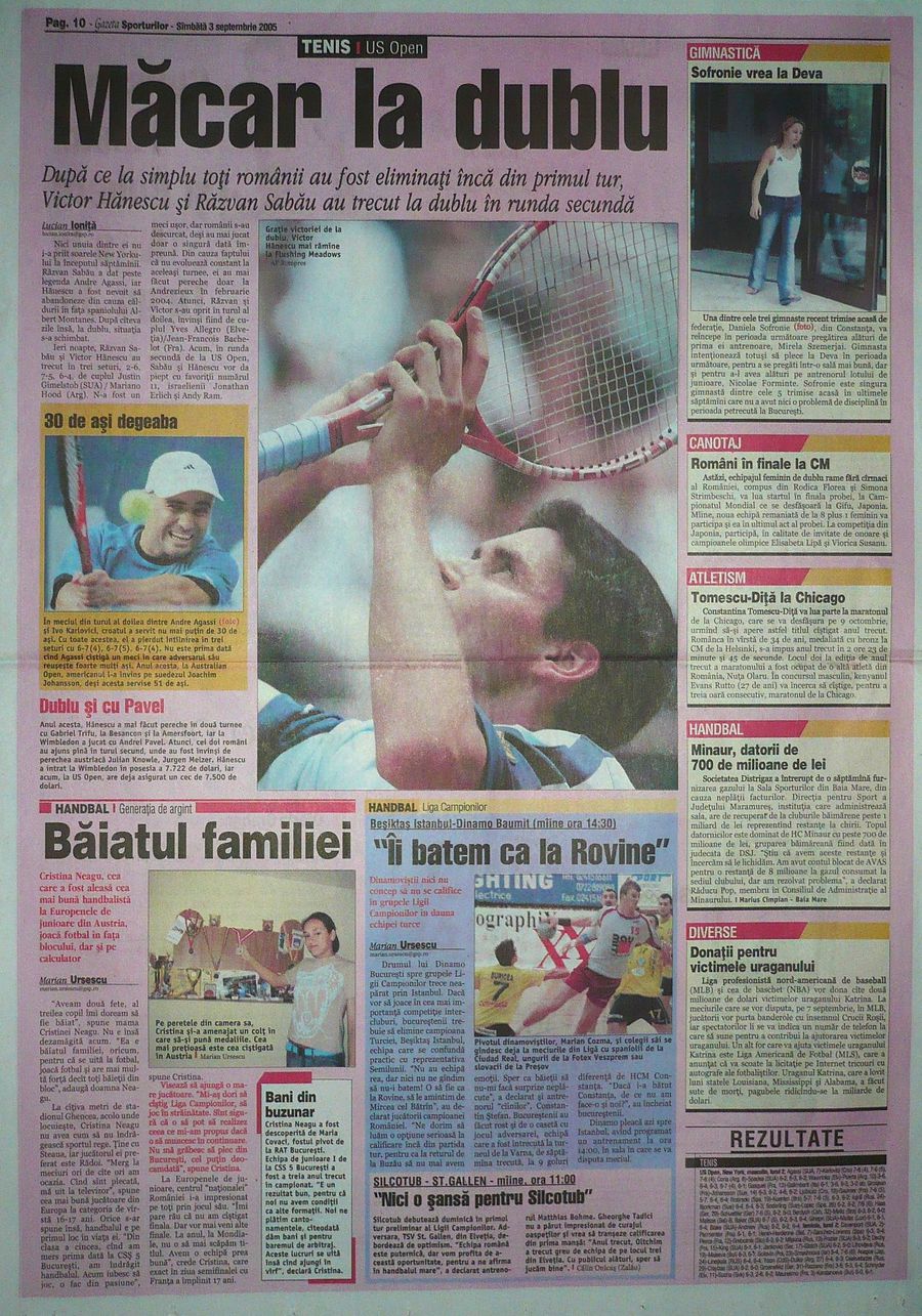 What did the Sports Gazeta write 20 years ago about Cristina Neagu »who was the favorite athlete and what dreams had