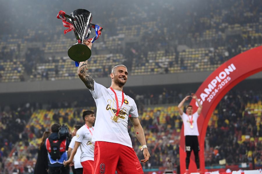 Daniel Bîrligea, at the winner of the title by FCSB. Photo: Eduard Vînătoru (gsp.ro) What Daniel Bîrligea said about Alibec, his competitor on the post: