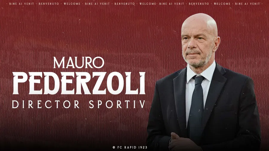Mauro Pederzoli, the new sports director from Rapid. Photo: fcrapid.ro Quickly named Mauro Pederzoli at the head of the club »Total freedom: