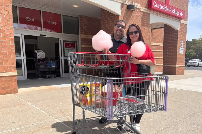 Ray and Denise Carrasquillo at the great opening of BJ's Wholesale Club in Staten Island