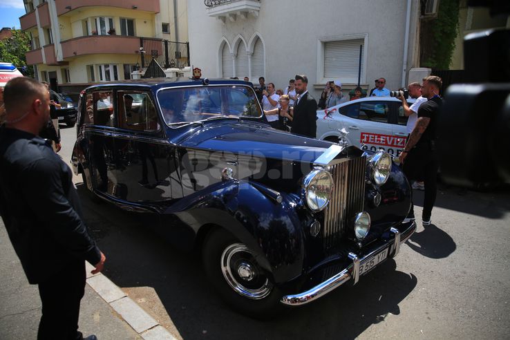 Kira Hagi arrived at the church for the religious service. Photo Ionuț Iordache (gsp.ro)