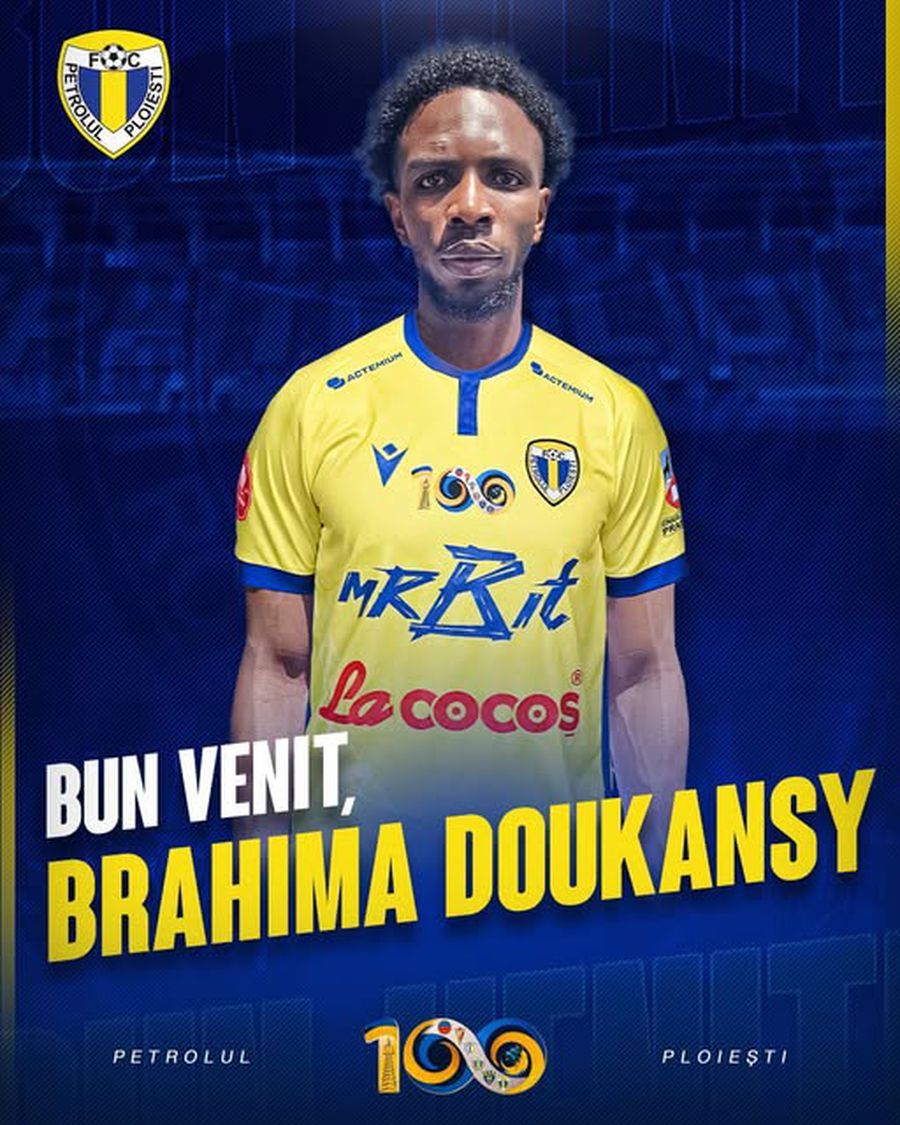 Brahima Doukansy, presented at Oil / Photo: Facebook Direct transfer from France to Ploiești Oil! The official statement: