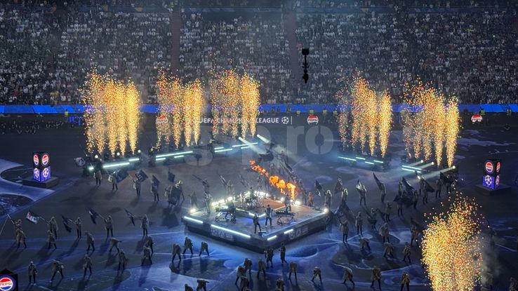 Linkin Park and David Garrett concerted at the opening of the Champions League final. Photo: Andrei Crăițoiu (gsp.ro)