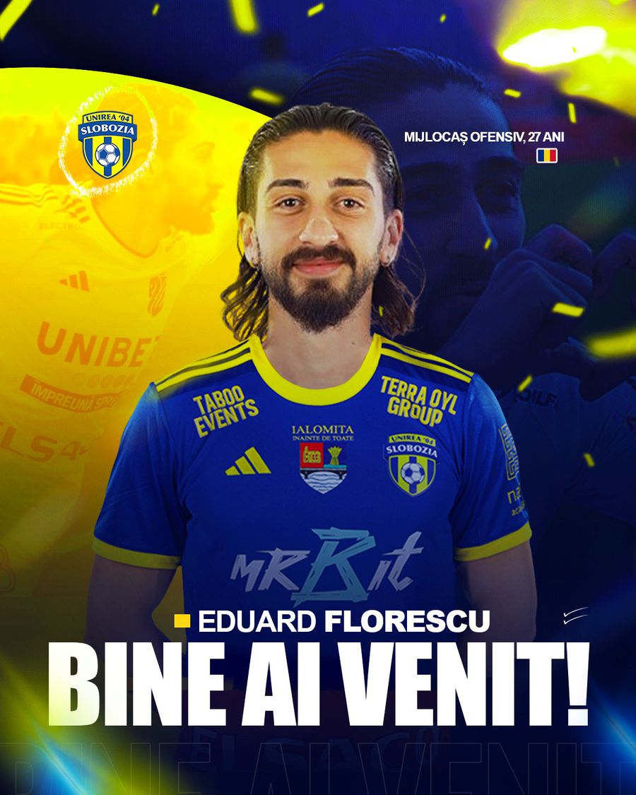 Eduard Florescu signed with Unirea Slobozia The Romanian player returned from abroad and signed in the Superliga: