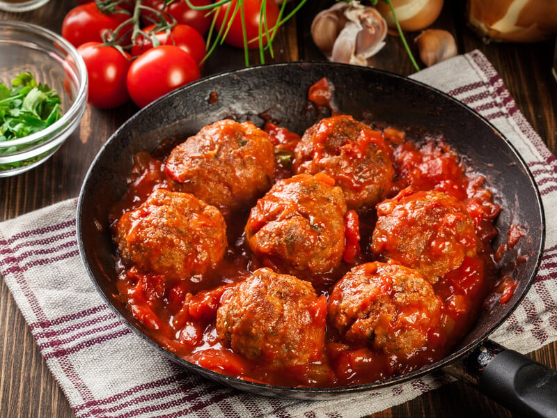 Make this sauce - and the meatballs will turn out to be incredibly juicy and tender. Simple and quick recipe