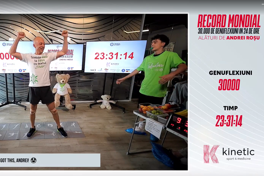 A Romanian has entered the Guinness Book today. 