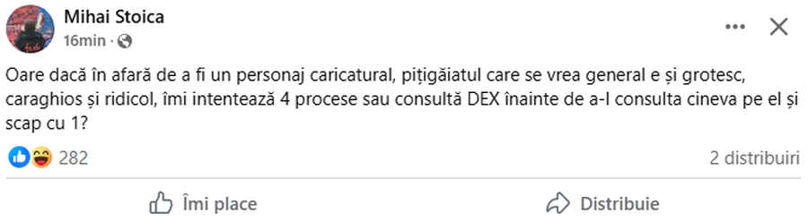 Florin Talpan sue Mihai Stoica, the FCSB official offends him: 
