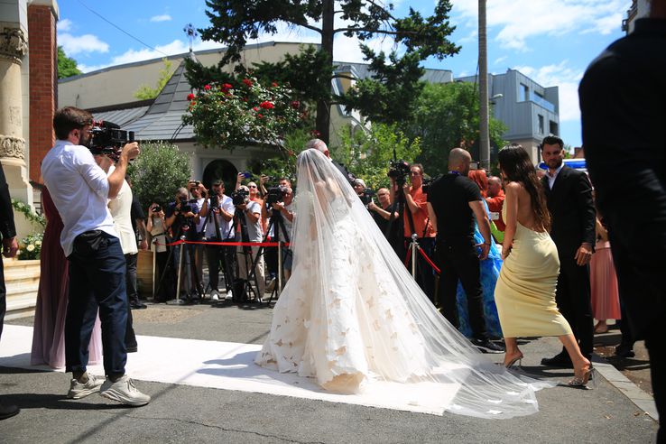 Kira Hagi arrived at the church for the religious service. Photo Ionuț Iordache (gsp.ro)