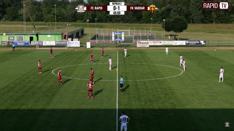 Start in the second half to Rapid - Vardar Fast, failure in the second summer friend with Vardar Skopje »Răzvan Onea left the rough terrain