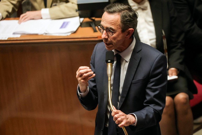 Bruno Retailleau, French interior minister and new Republican leader. Paris, May 27, 2025
