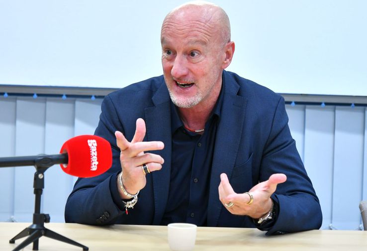 Marco Rossi, in the interview with Gazeta in Budapest / Photo: Cristi Preda (GSP)