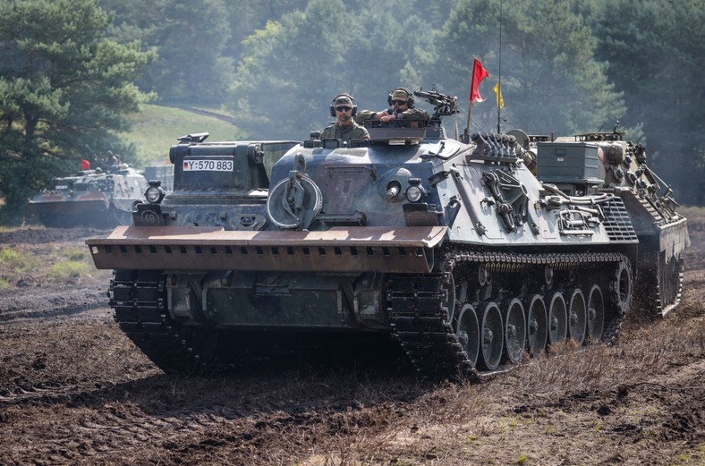Exercises of the German army, Osterholz-Scharmbeck, June 28, 2025.