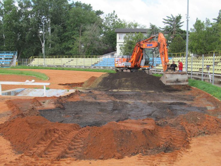 The modernization work began at the Slobozia // photo stadium: Facebook
