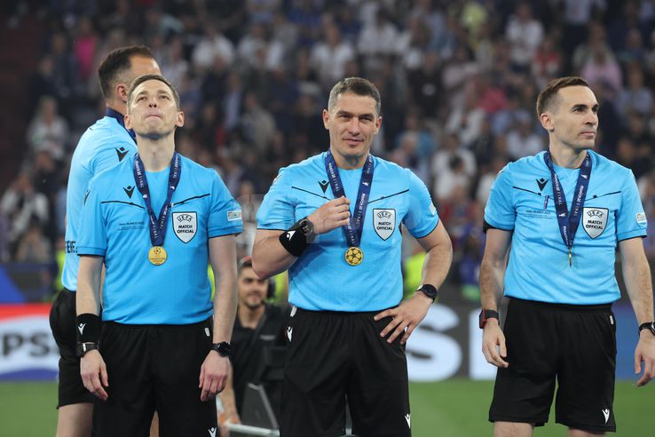 Istvan Kovacs and his brigade, awarded at the Champions League final / Photo: Ionuț Iordache (gsp.ro)